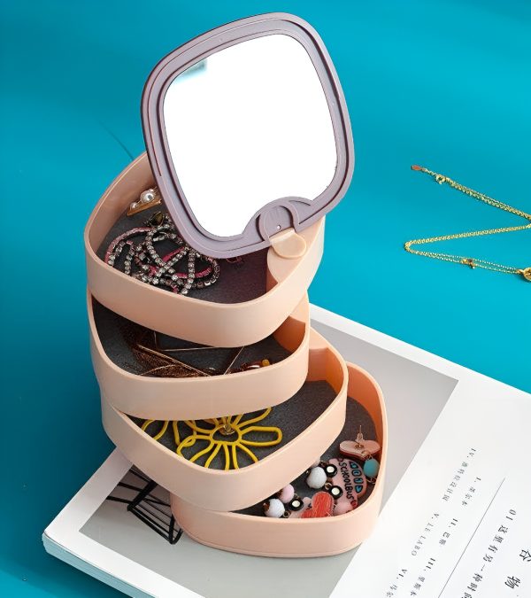 360° Rotating Jewelry Storage Box 4 Layers