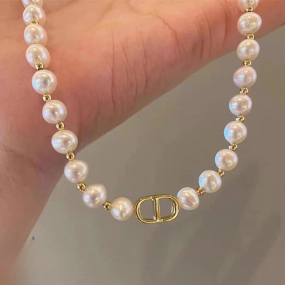 Beautiful Pearl Charm Korean Elegant Necklace For Girls