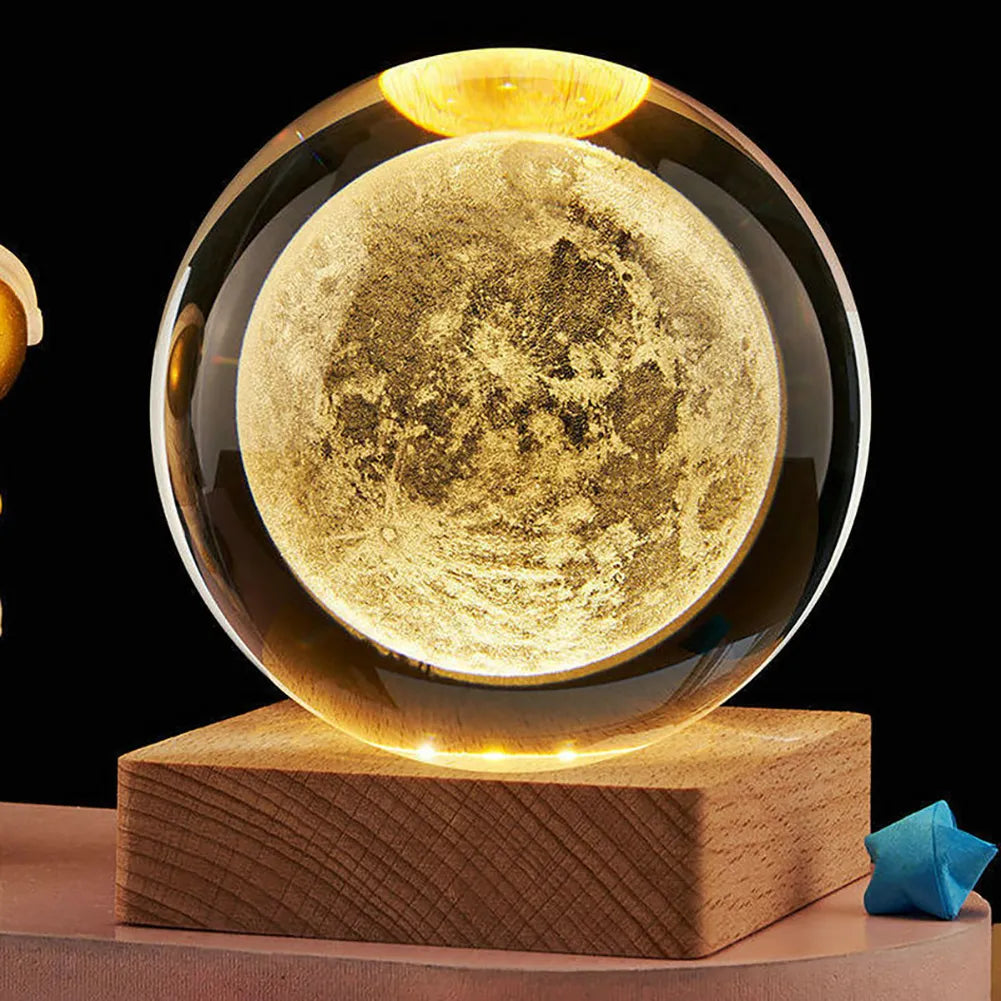 3d Crystal Ball Night Light